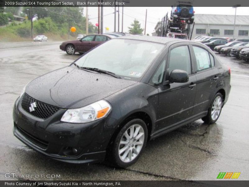 Black Pearl Metallic / Black 2009 Suzuki SX4 Touring Sport Sedan