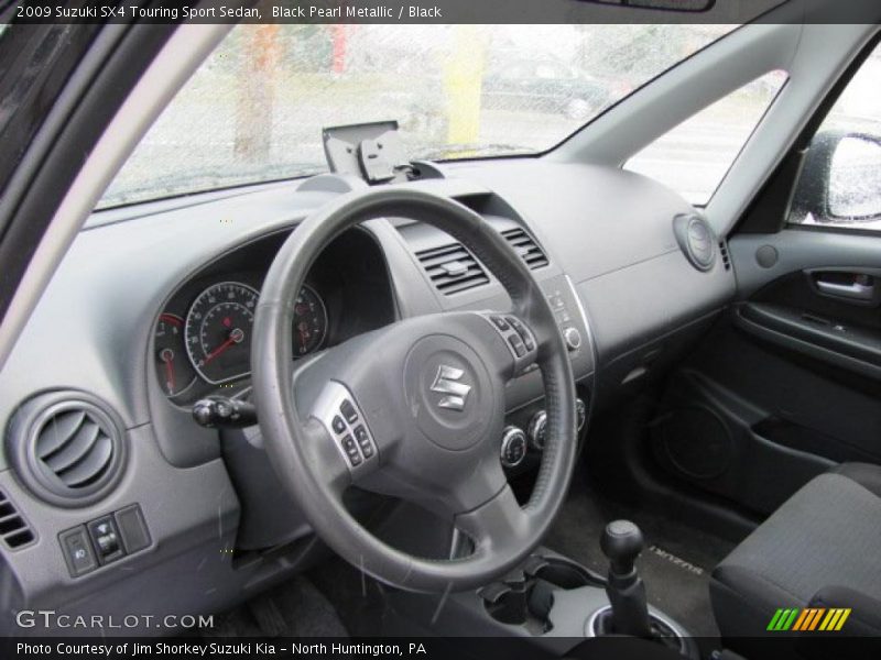 Black Pearl Metallic / Black 2009 Suzuki SX4 Touring Sport Sedan