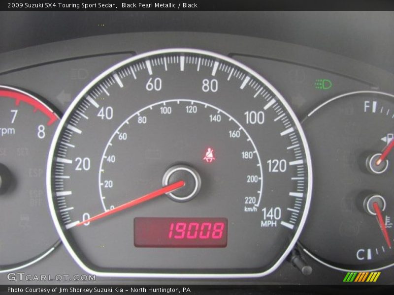 Black Pearl Metallic / Black 2009 Suzuki SX4 Touring Sport Sedan