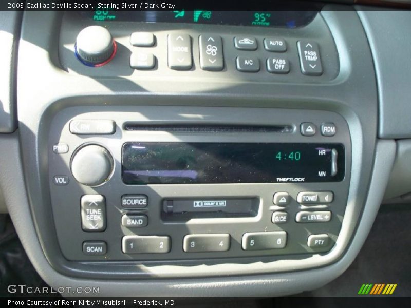 Sterling Silver / Dark Gray 2003 Cadillac DeVille Sedan
