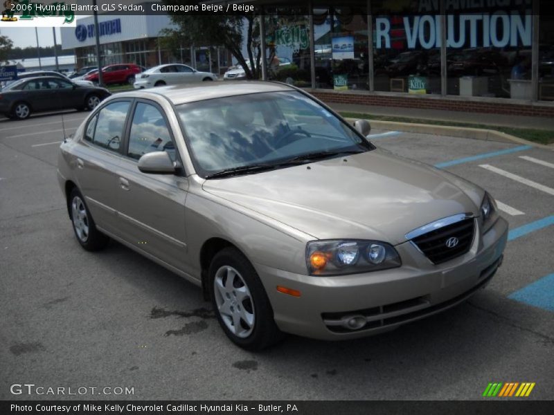 Champagne Beige / Beige 2006 Hyundai Elantra GLS Sedan