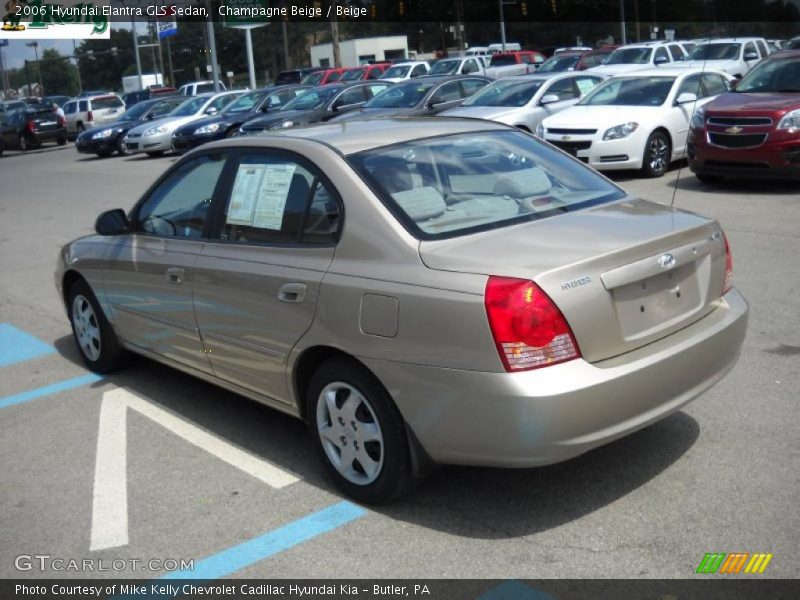 Champagne Beige / Beige 2006 Hyundai Elantra GLS Sedan