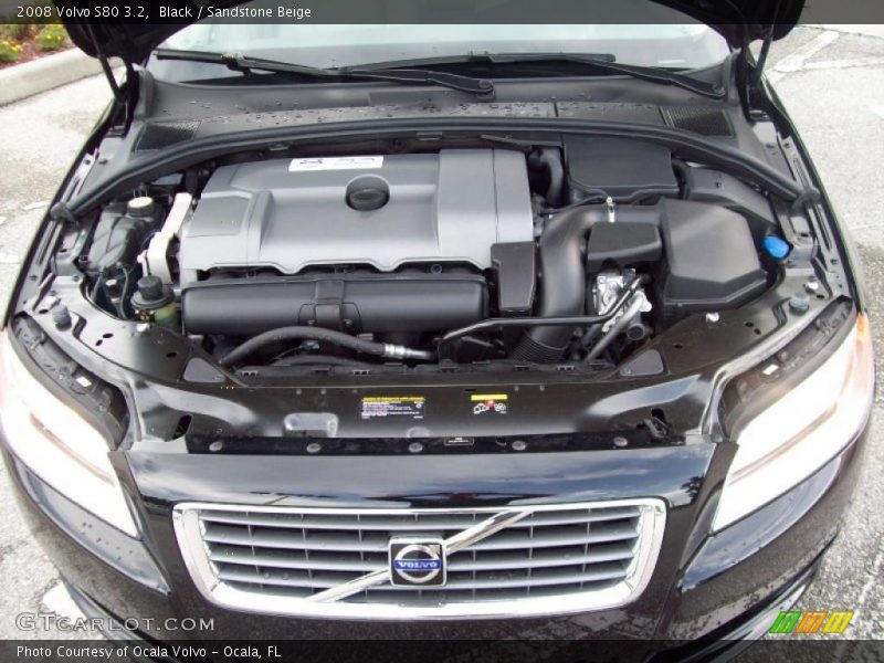 Black / Sandstone Beige 2008 Volvo S80 3.2