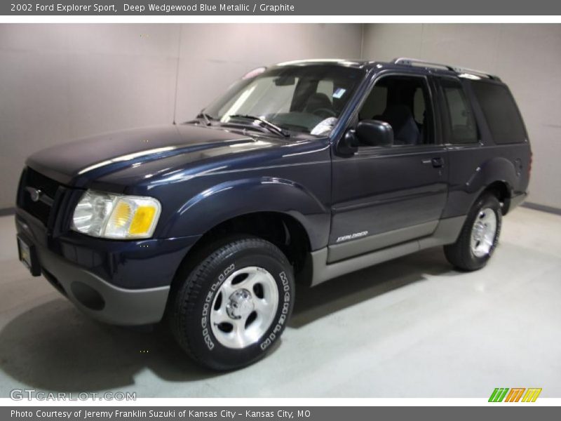 Deep Wedgewood Blue Metallic / Graphite 2002 Ford Explorer Sport
