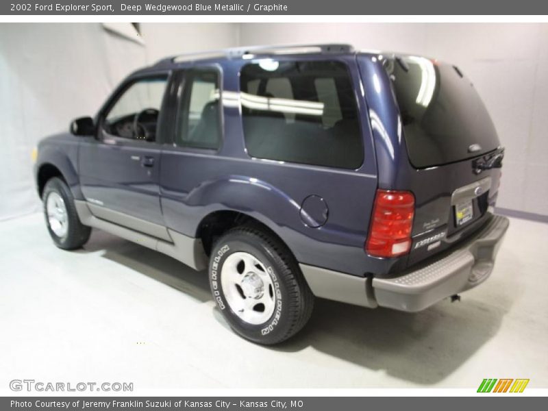 Deep Wedgewood Blue Metallic / Graphite 2002 Ford Explorer Sport