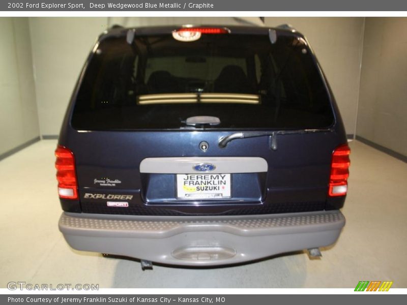 Deep Wedgewood Blue Metallic / Graphite 2002 Ford Explorer Sport