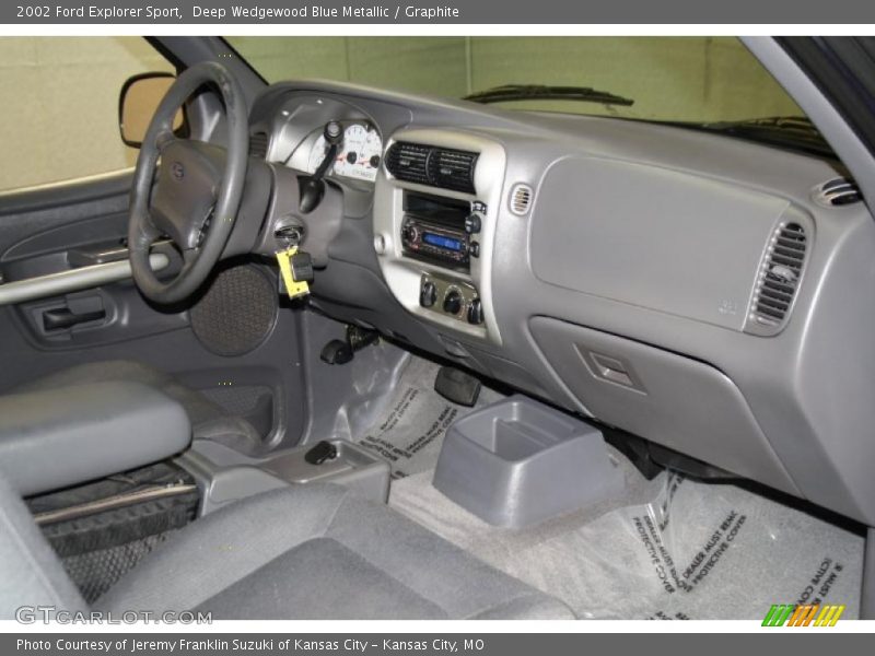 Deep Wedgewood Blue Metallic / Graphite 2002 Ford Explorer Sport