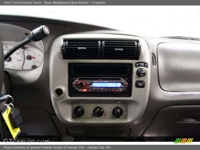 Deep Wedgewood Blue Metallic / Graphite 2002 Ford Explorer Sport