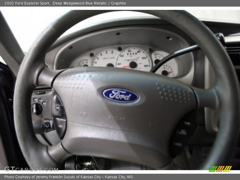 Deep Wedgewood Blue Metallic / Graphite 2002 Ford Explorer Sport