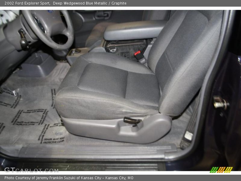 Deep Wedgewood Blue Metallic / Graphite 2002 Ford Explorer Sport
