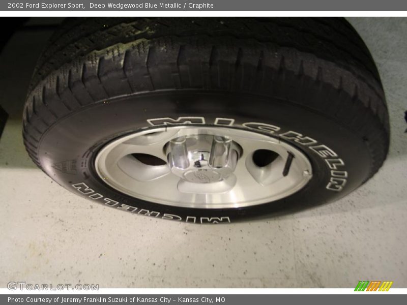 Deep Wedgewood Blue Metallic / Graphite 2002 Ford Explorer Sport