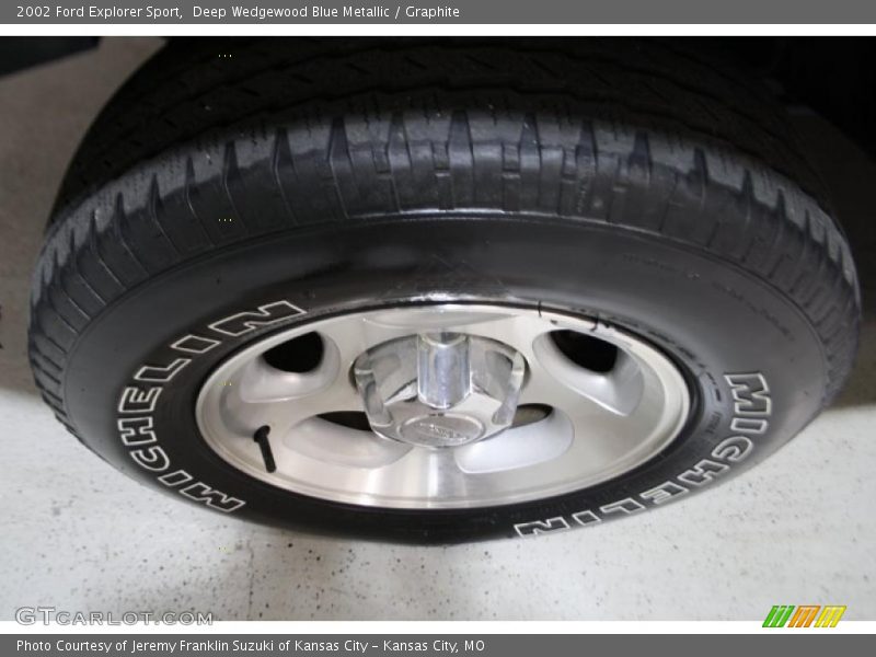 Deep Wedgewood Blue Metallic / Graphite 2002 Ford Explorer Sport