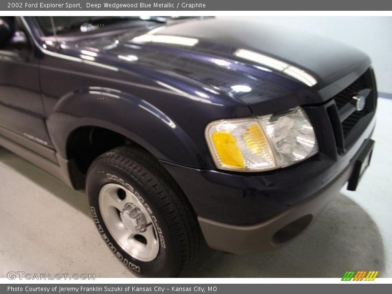 Deep Wedgewood Blue Metallic / Graphite 2002 Ford Explorer Sport