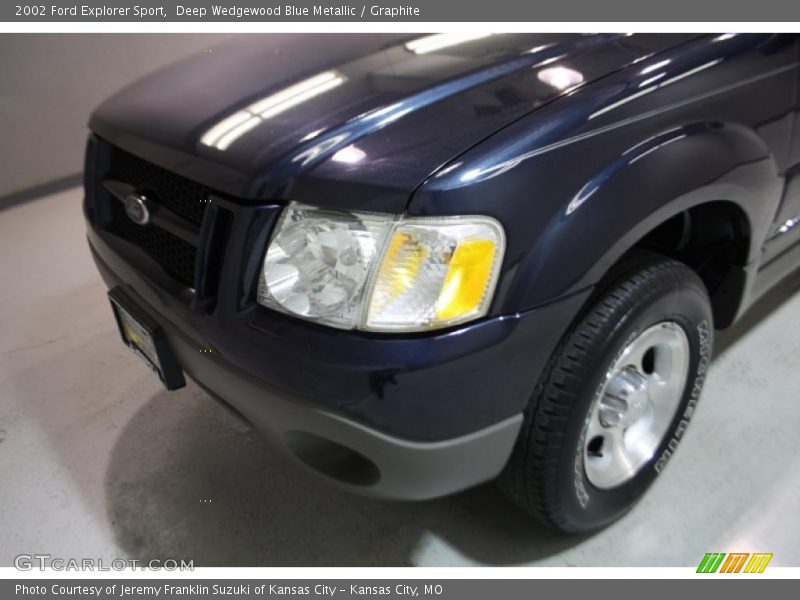 Deep Wedgewood Blue Metallic / Graphite 2002 Ford Explorer Sport