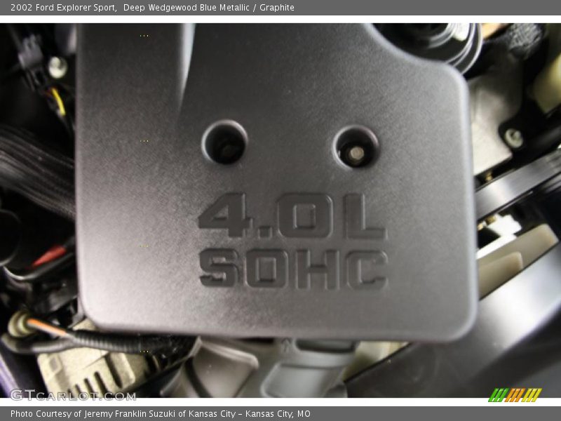 Deep Wedgewood Blue Metallic / Graphite 2002 Ford Explorer Sport