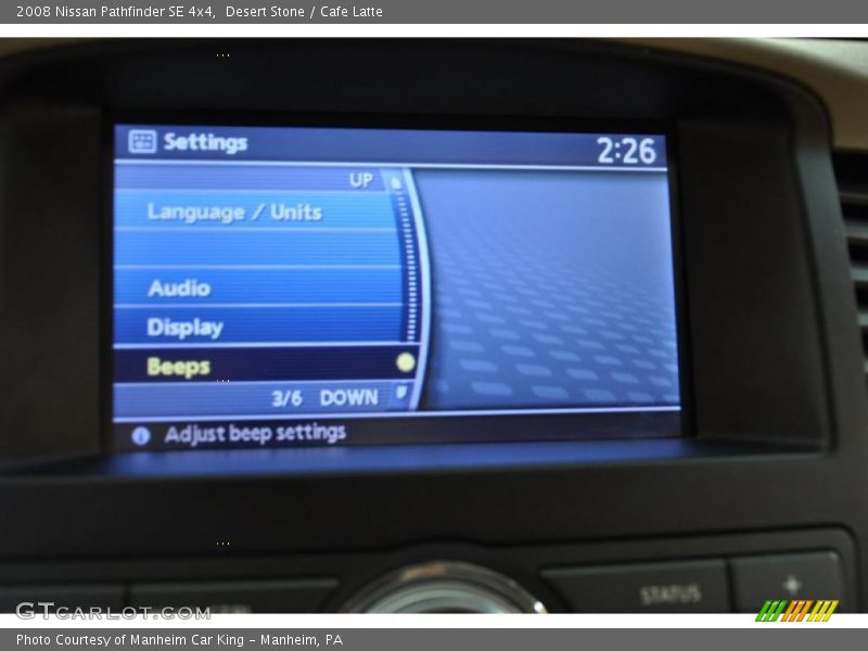 Desert Stone / Cafe Latte 2008 Nissan Pathfinder SE 4x4