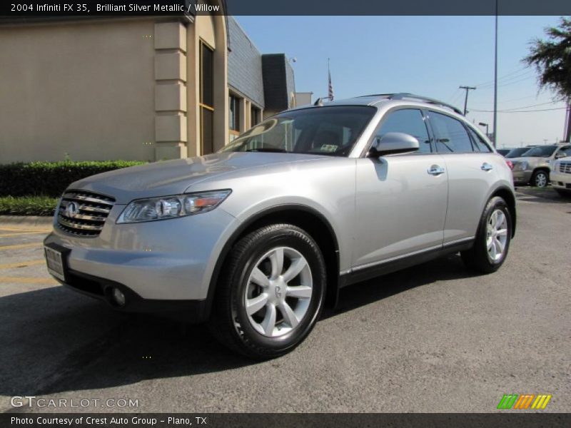 Brilliant Silver Metallic / Willow 2004 Infiniti FX 35