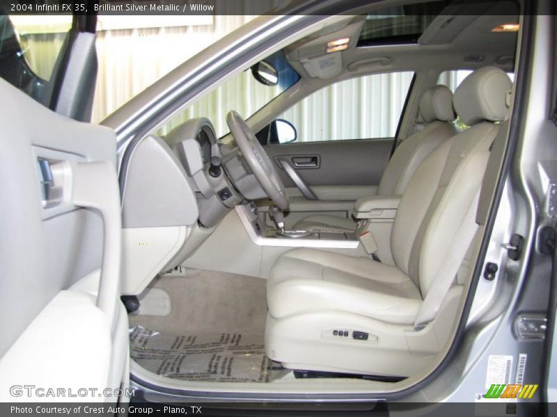 Brilliant Silver Metallic / Willow 2004 Infiniti FX 35