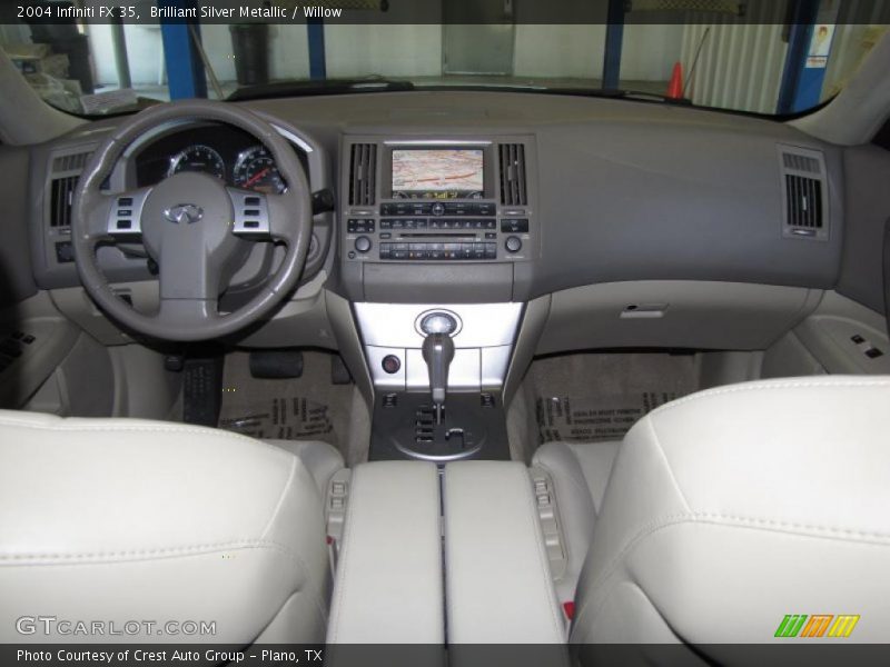 Brilliant Silver Metallic / Willow 2004 Infiniti FX 35