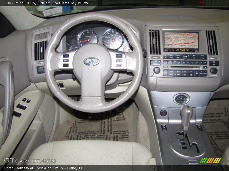 Brilliant Silver Metallic / Willow 2004 Infiniti FX 35