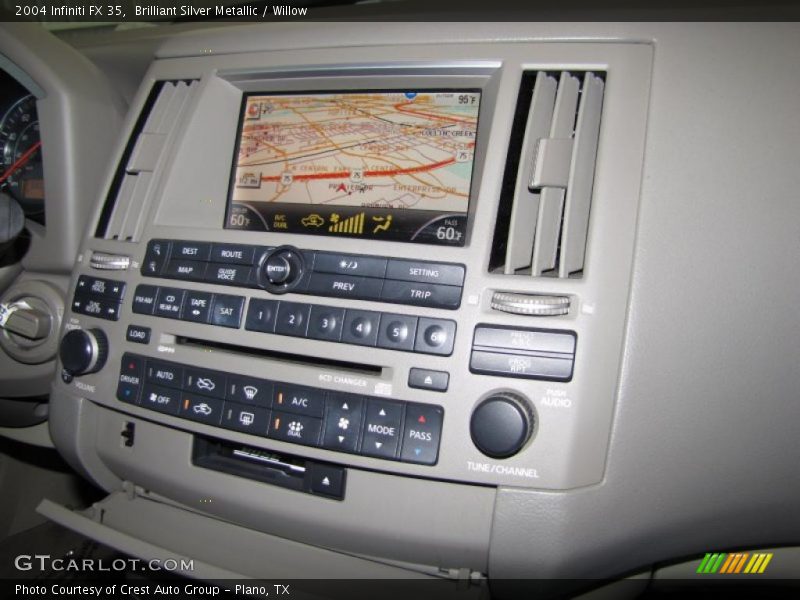Brilliant Silver Metallic / Willow 2004 Infiniti FX 35