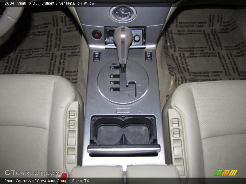 Brilliant Silver Metallic / Willow 2004 Infiniti FX 35