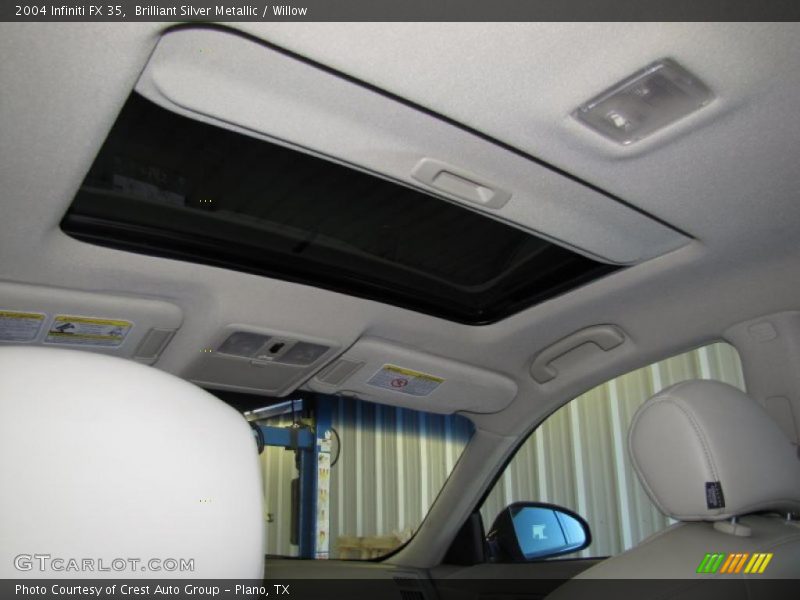 Brilliant Silver Metallic / Willow 2004 Infiniti FX 35