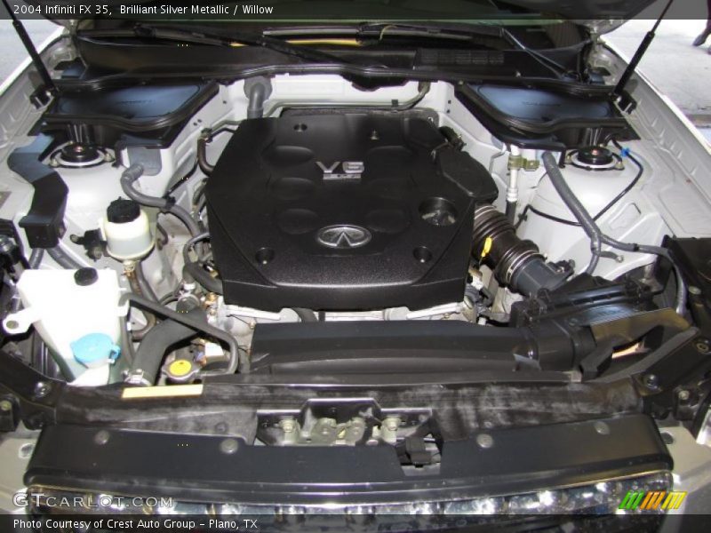 Brilliant Silver Metallic / Willow 2004 Infiniti FX 35