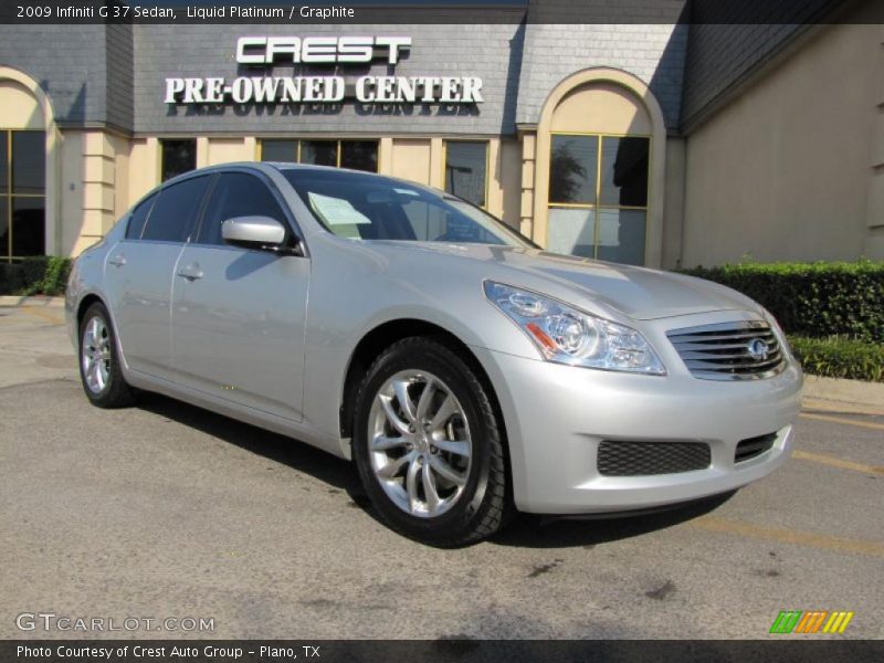Liquid Platinum / Graphite 2009 Infiniti G 37 Sedan