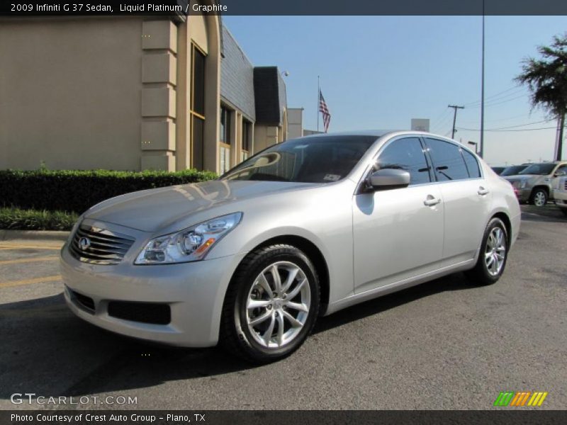 Liquid Platinum / Graphite 2009 Infiniti G 37 Sedan