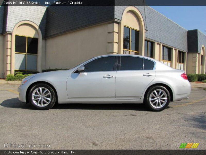 Liquid Platinum / Graphite 2009 Infiniti G 37 Sedan