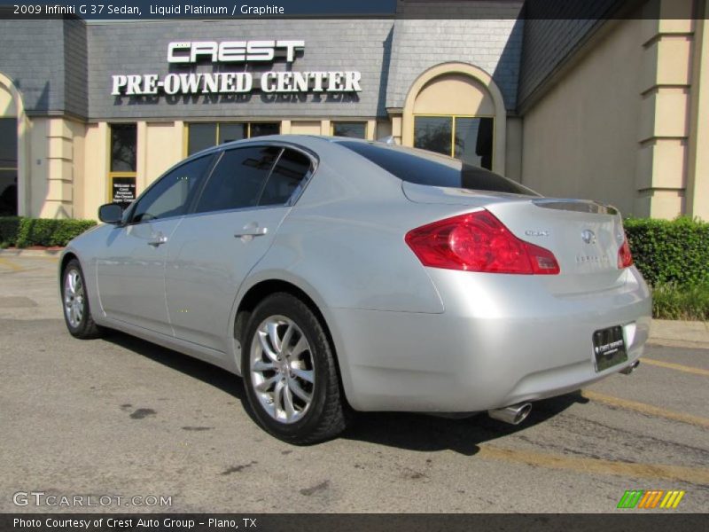 Liquid Platinum / Graphite 2009 Infiniti G 37 Sedan