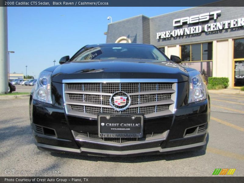 Black Raven / Cashmere/Cocoa 2008 Cadillac CTS Sedan