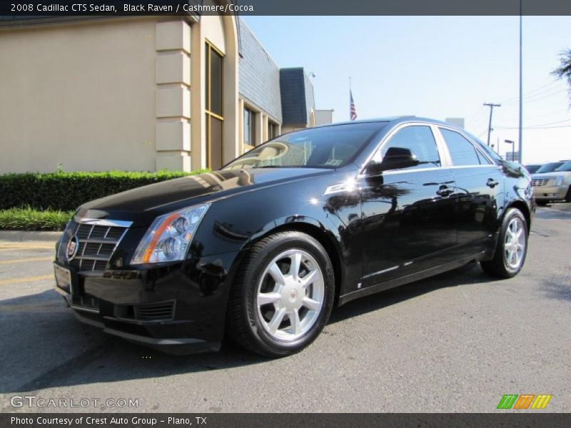 Black Raven / Cashmere/Cocoa 2008 Cadillac CTS Sedan