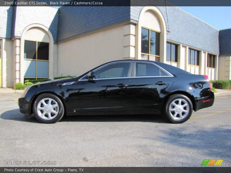 Black Raven / Cashmere/Cocoa 2008 Cadillac CTS Sedan
