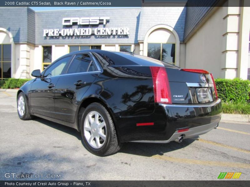 Black Raven / Cashmere/Cocoa 2008 Cadillac CTS Sedan