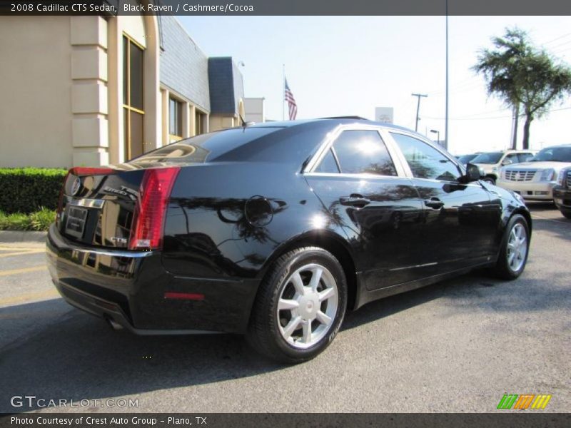 Black Raven / Cashmere/Cocoa 2008 Cadillac CTS Sedan