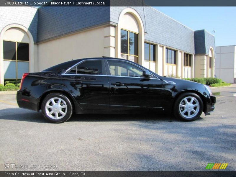 Black Raven / Cashmere/Cocoa 2008 Cadillac CTS Sedan