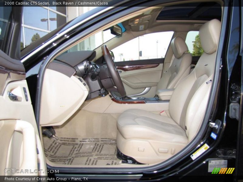 Black Raven / Cashmere/Cocoa 2008 Cadillac CTS Sedan