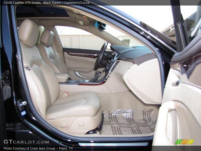 Black Raven / Cashmere/Cocoa 2008 Cadillac CTS Sedan