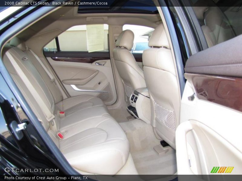 Black Raven / Cashmere/Cocoa 2008 Cadillac CTS Sedan
