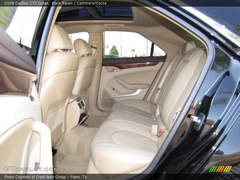 Black Raven / Cashmere/Cocoa 2008 Cadillac CTS Sedan