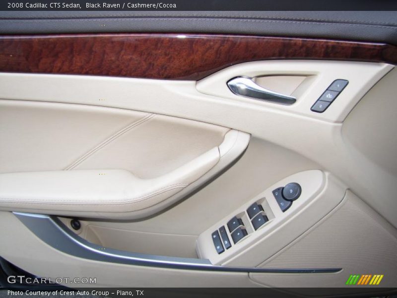 Black Raven / Cashmere/Cocoa 2008 Cadillac CTS Sedan