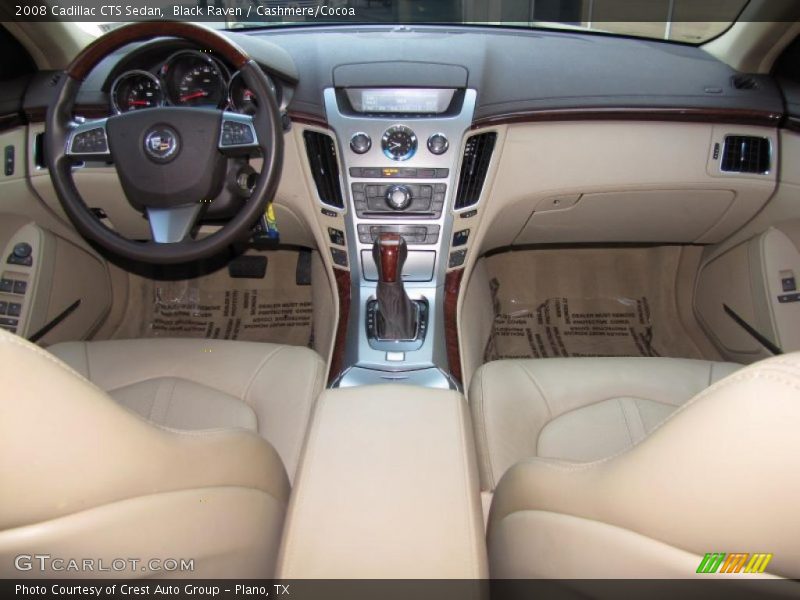 Black Raven / Cashmere/Cocoa 2008 Cadillac CTS Sedan