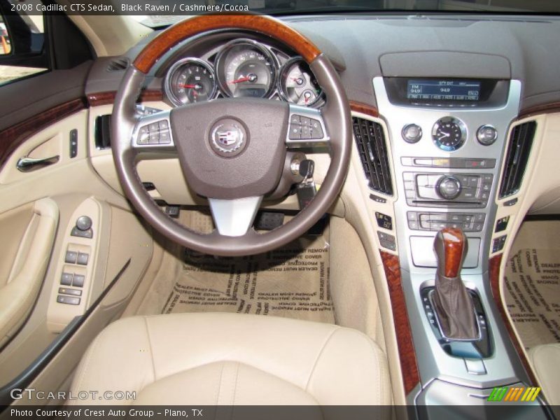 Black Raven / Cashmere/Cocoa 2008 Cadillac CTS Sedan