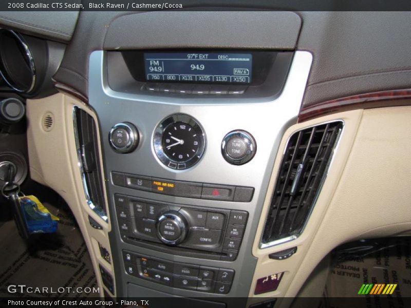 Black Raven / Cashmere/Cocoa 2008 Cadillac CTS Sedan
