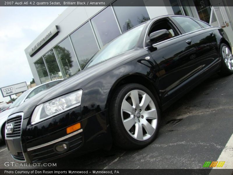 Brilliant Black / Amaretto 2007 Audi A6 4.2 quattro Sedan