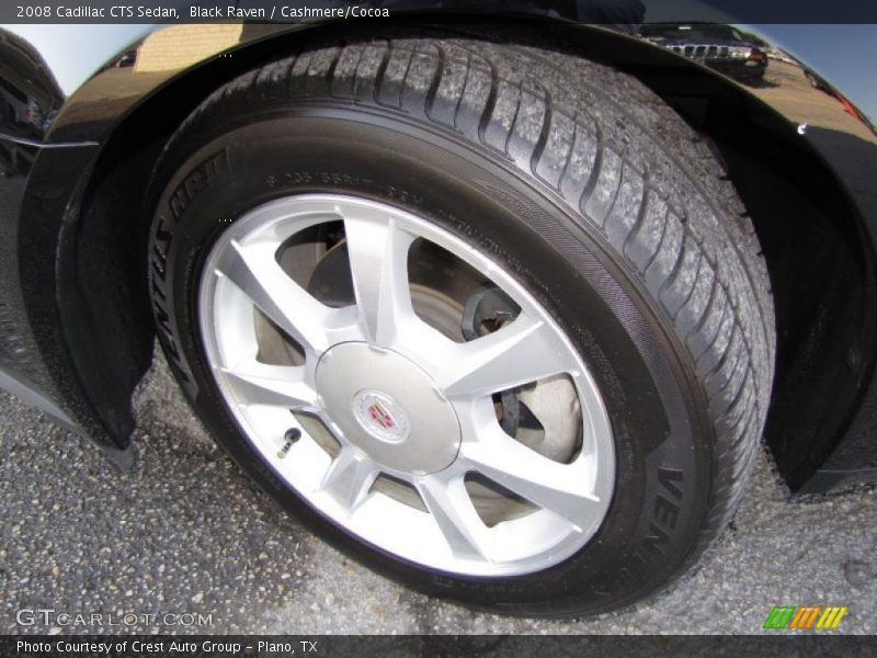 Black Raven / Cashmere/Cocoa 2008 Cadillac CTS Sedan