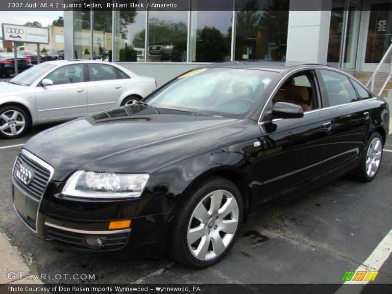 Brilliant Black / Amaretto 2007 Audi A6 4.2 quattro Sedan