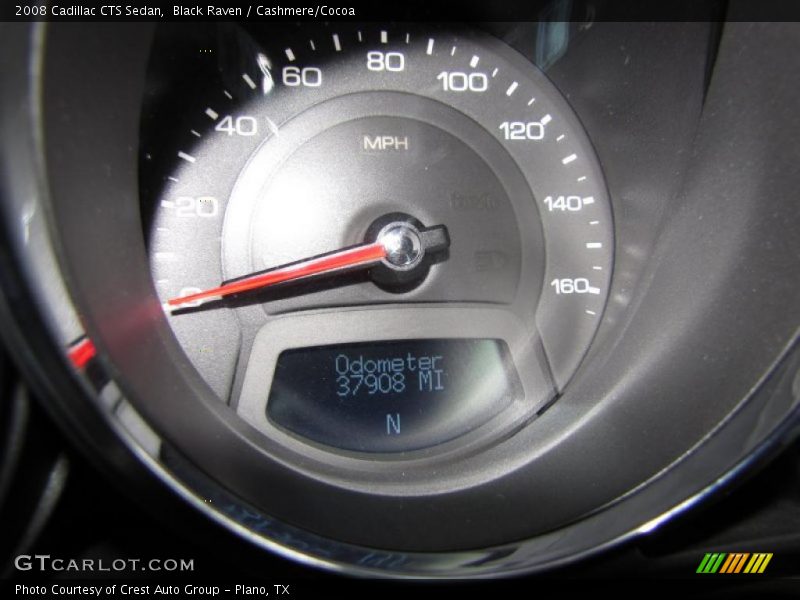 Black Raven / Cashmere/Cocoa 2008 Cadillac CTS Sedan